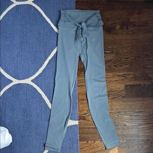 Lululemon Blue Tie Front Align Leggings Size 2